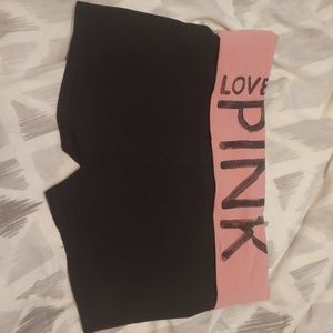 PINK yoga shorts